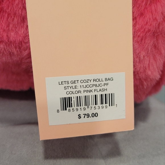 Juicy Couture Let's Get Cozy Roll PINK FLASH Bag-NWT - Picture 5 of 14
